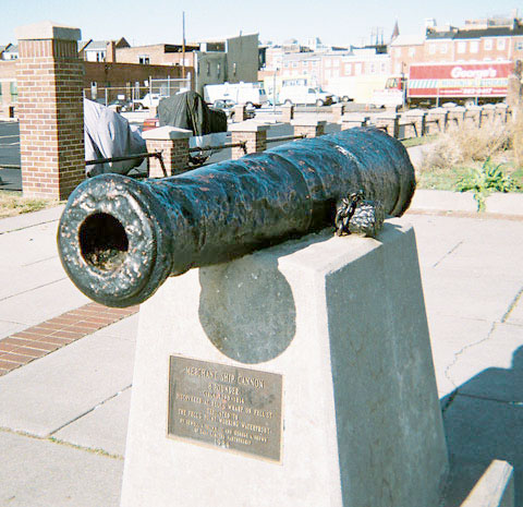 Cannon discovered in the Canton harbor