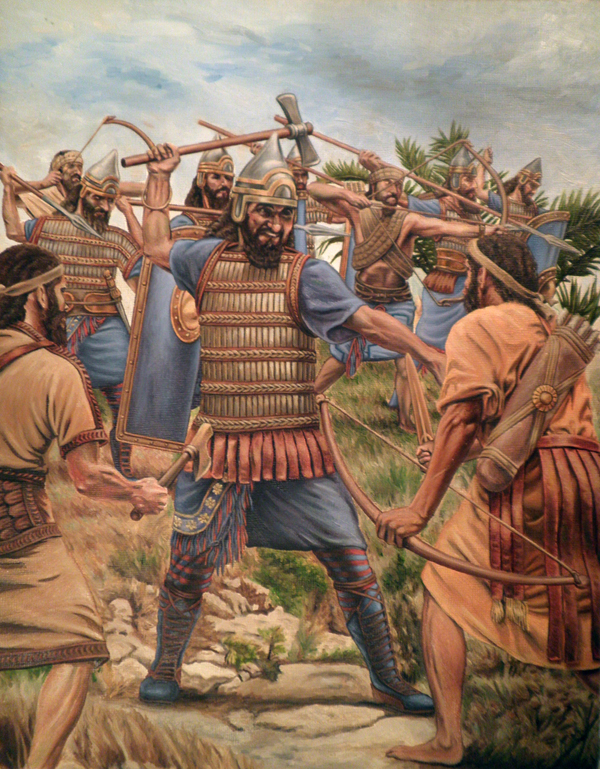Assyrian troops under Assurbanipal invade Elam at the Battle of Ulai
