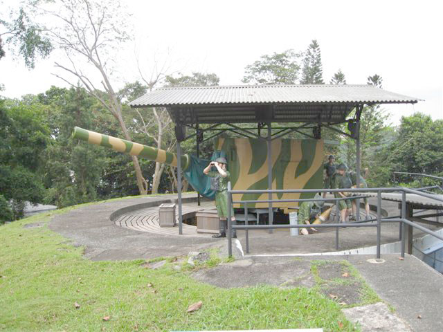 Gun emplacement in Singapore