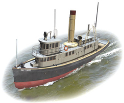 Lamont. W. Harvey tugboat graphic